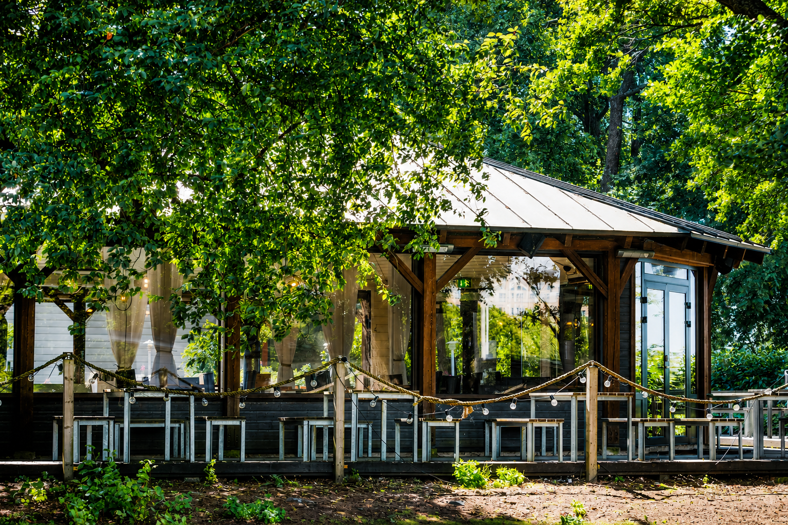 Enhanced Uunisaari pavilion and outdoor hospitality environment
